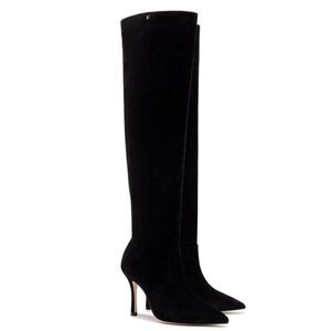 LARROUDÉ Kate Over the Knee Boot In Black Suede NWOB Size 7 1/2